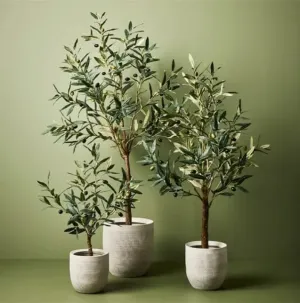 شجرة زيتون صناعية -  Large Fake Plastic Potted