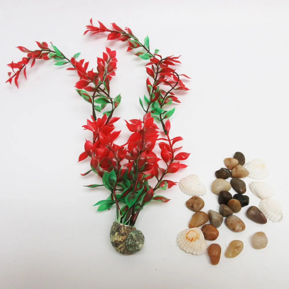 12 Pc Aquariums Fish Tank Artificial Decorations Lush Grass Plants Terrariums