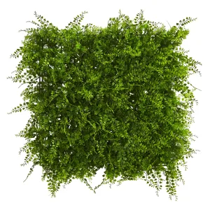 20" x 20" Artificial Fern Privacy Panel, UV Resistant (Indoor/Outdoor) - Low Maintenance, Life-Like & Vibrant Silk Plants For Busy People.