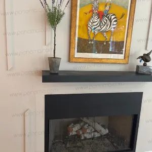 42"x12"x2.0" (cm.107x30.5x5.1) painted stainless steel floating shelf