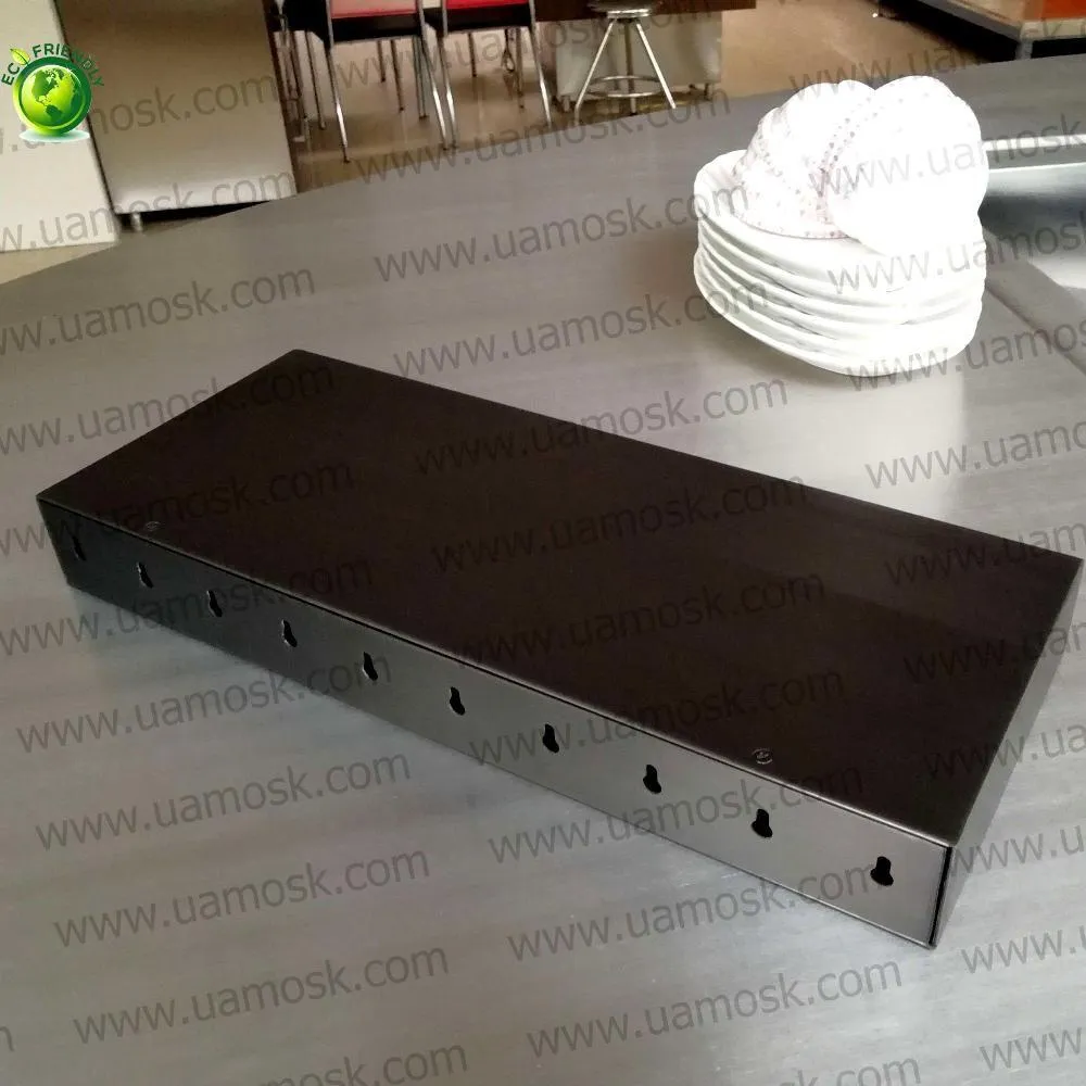 42"x12"x2.0" (cm.107x30.5x5.1) painted stainless steel floating shelf