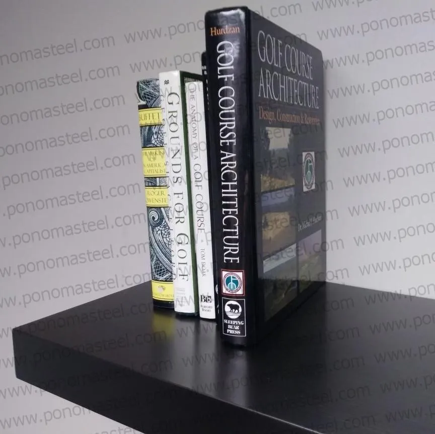 42"x12"x2.0" (cm.107x30.5x5.1) painted stainless steel floating shelf