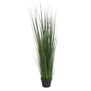 48" Artificial Grass w/Planter - Low Maintenance, Life-Like & Vibrant Silk Plants For Busy People.