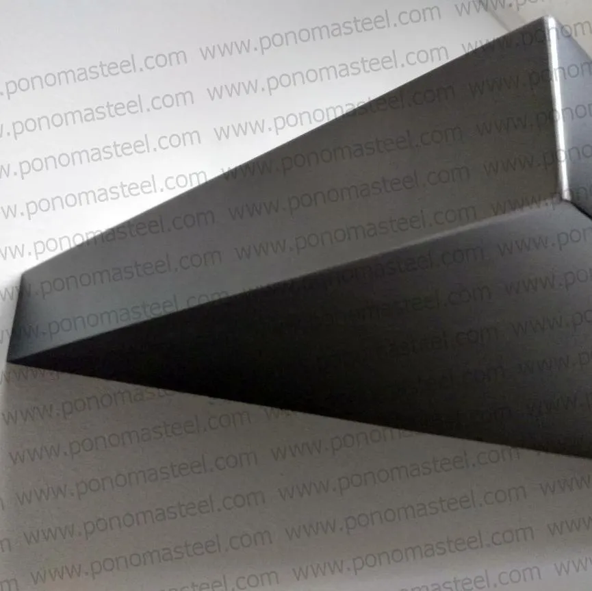48"x10"x2.5" (cm.121.9x25.4x6.4) painted stainless steel floating shelf