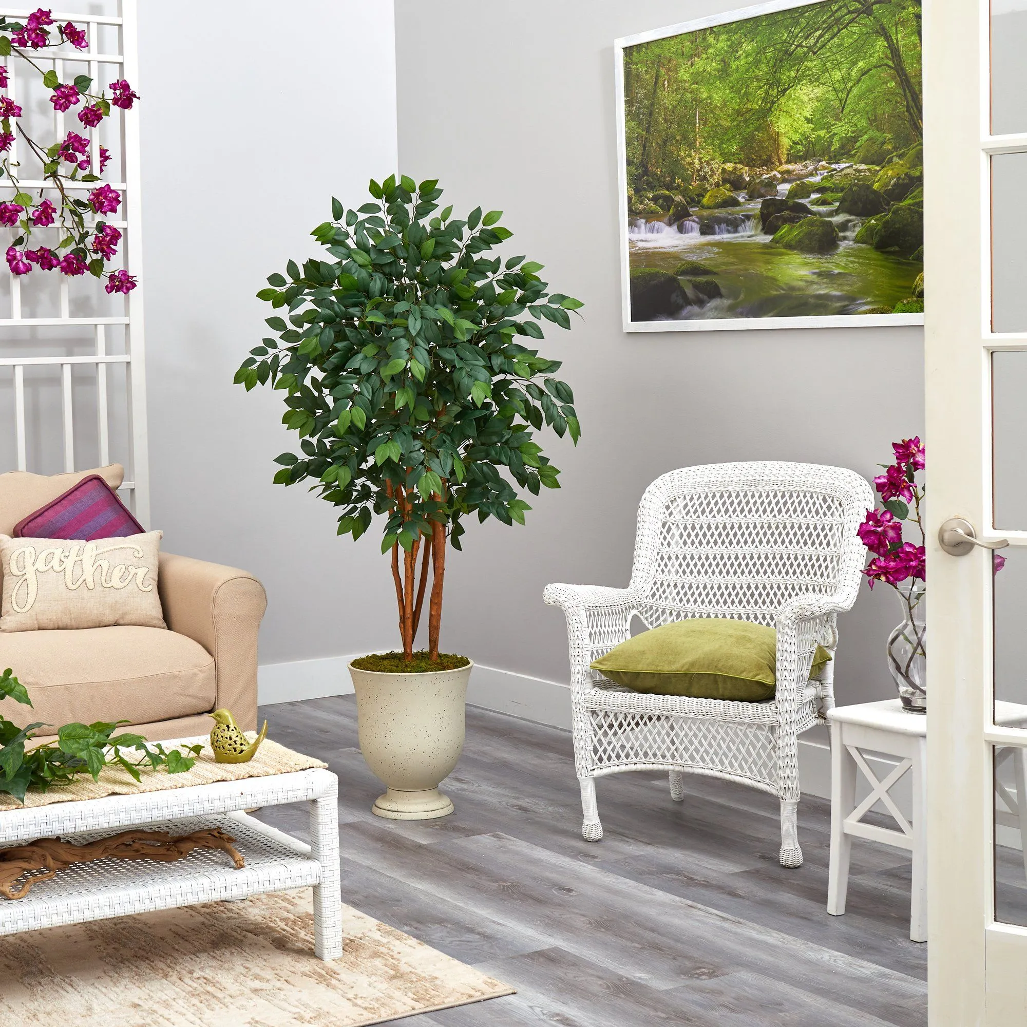55” Sakaki Artificial Tree in Decorative Urn