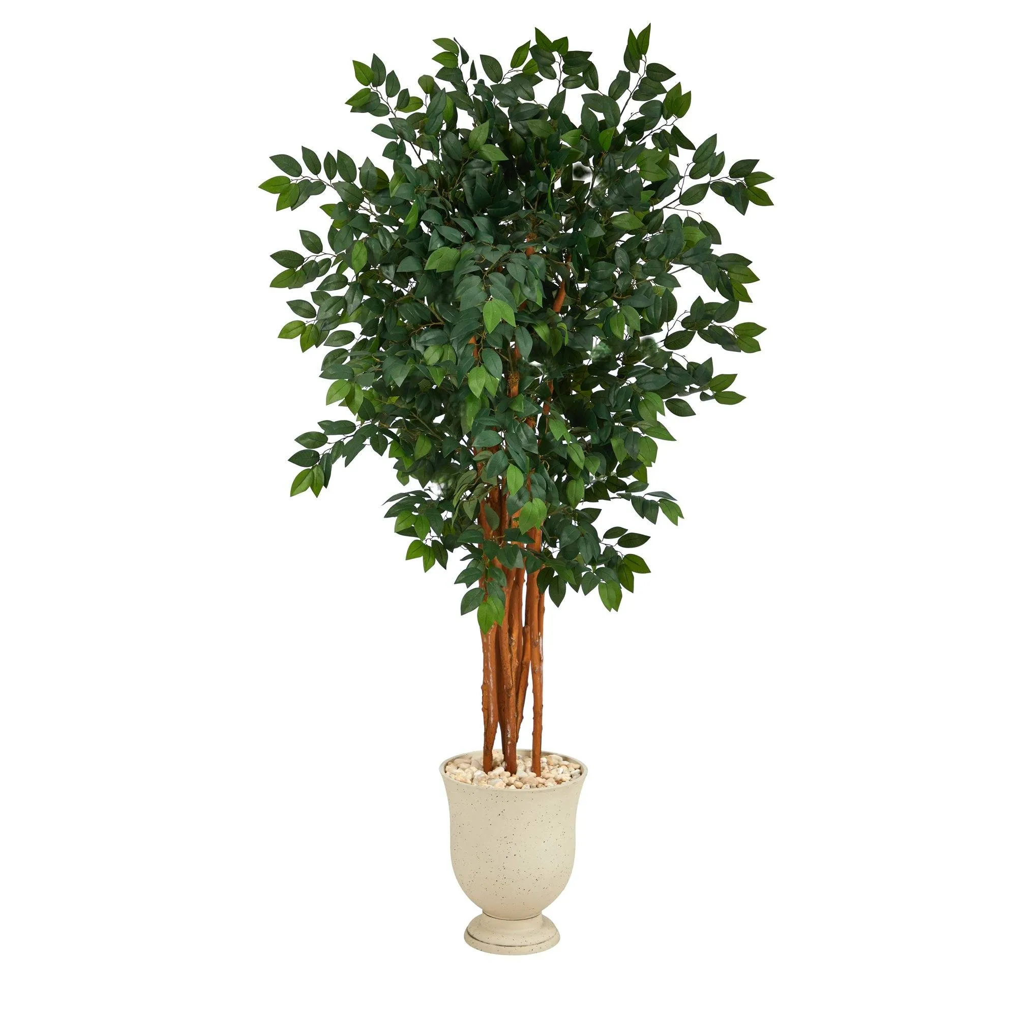 6’ Sakaki Artificial Tree with 1470 Bendable Branches in Decorative Urn