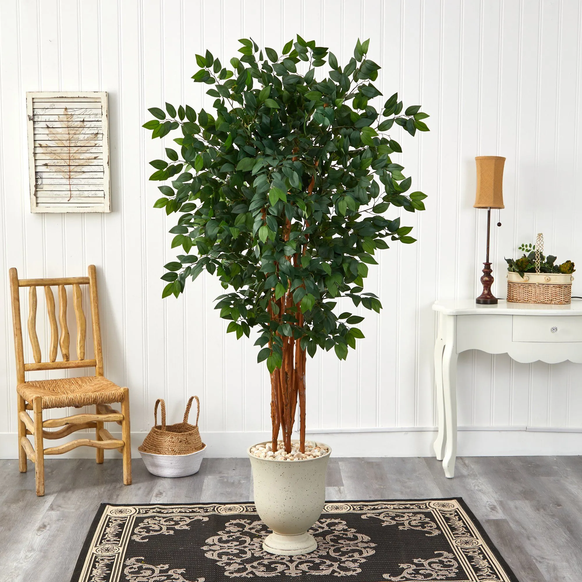 6’ Sakaki Artificial Tree with 1470 Bendable Branches in Decorative Urn