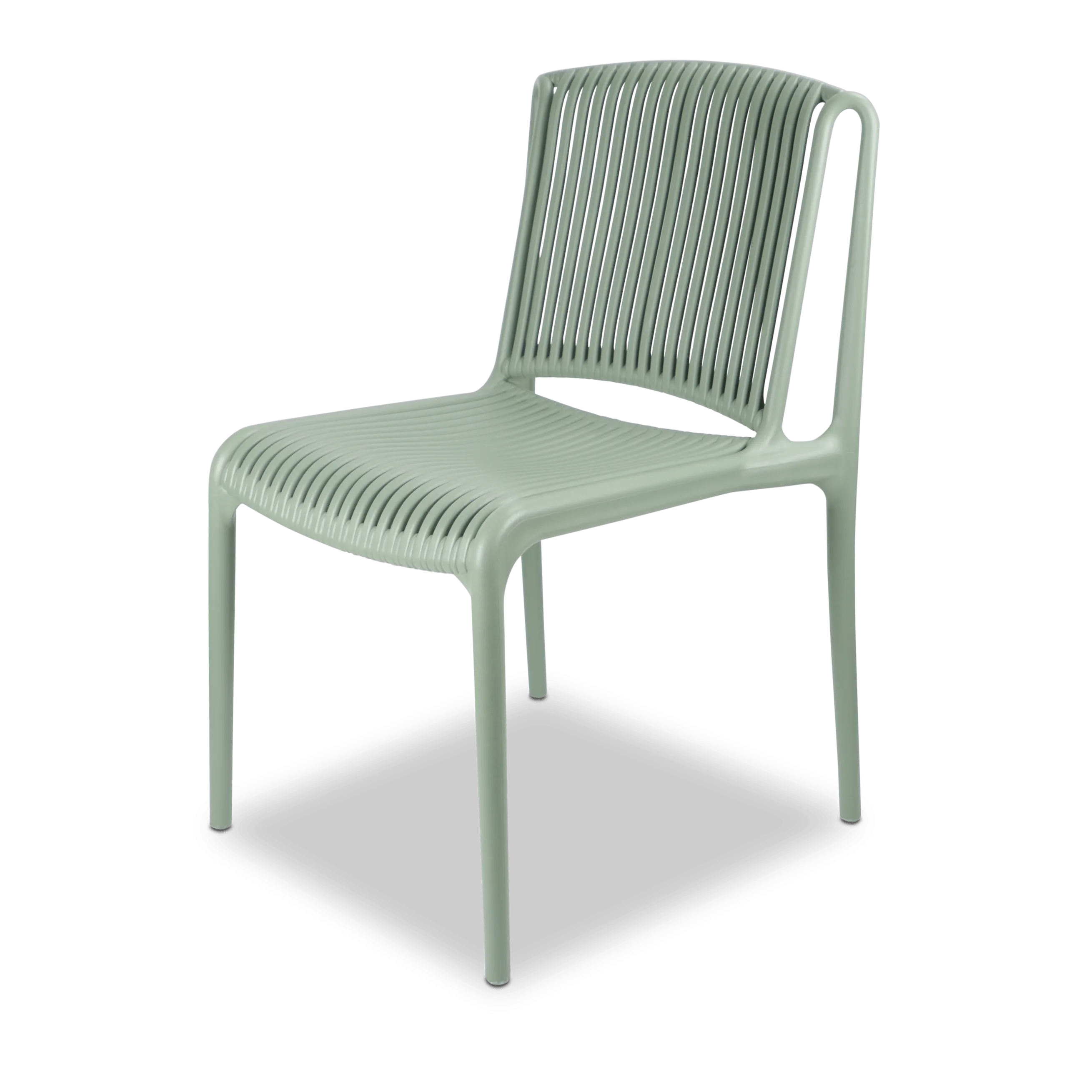 Amalfi Square 5 Piece Outdoor Setting in Gunmetal with UV Plastic Outdoor Chairs (PP)
