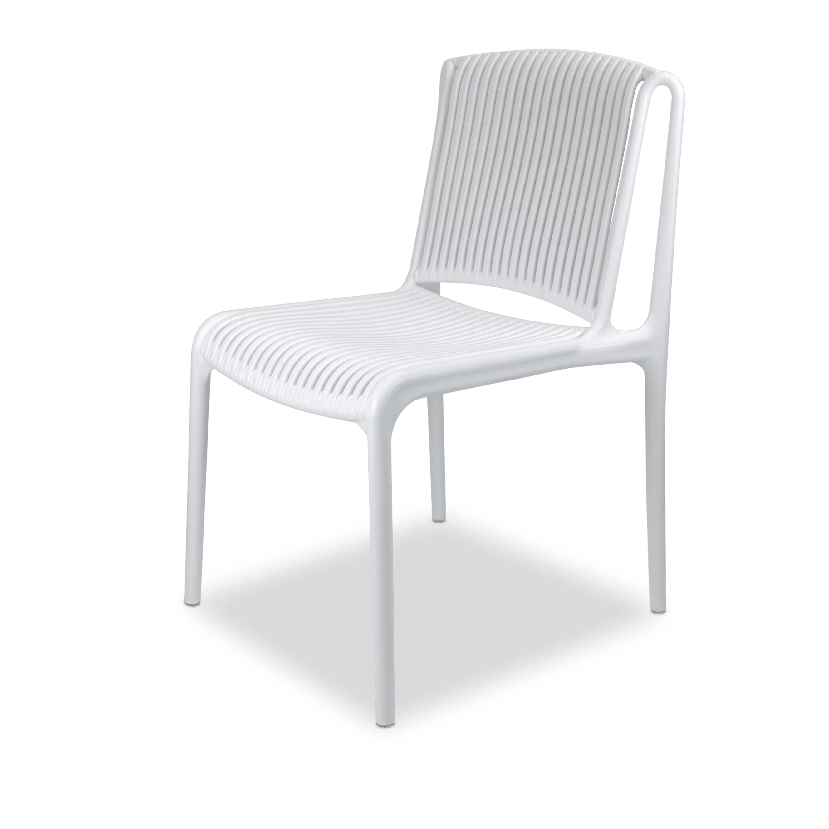 Amalfi Square 5 Piece Outdoor Setting in Gunmetal with UV Plastic Outdoor Chairs (PP)
