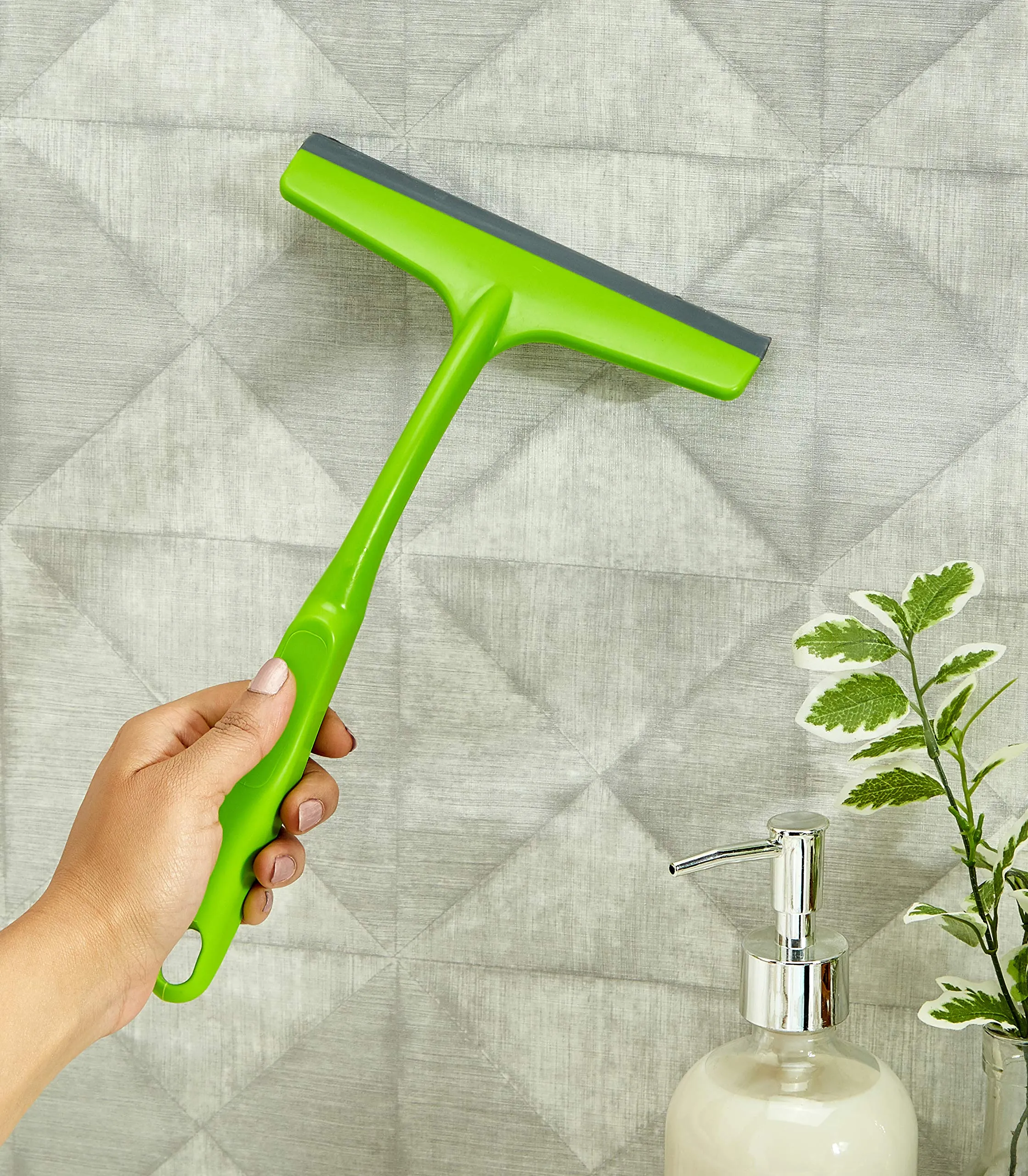 Amazon Brand - Presto! Squeegee Wiper for Kitchen Platform Top and Glass, Set of 2