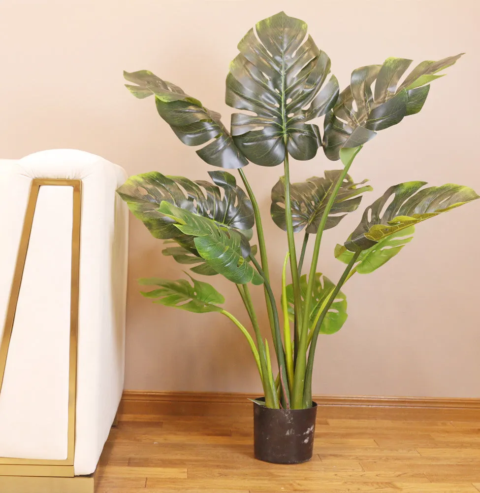 Artificial Monstera Plant ( Shine) (4')