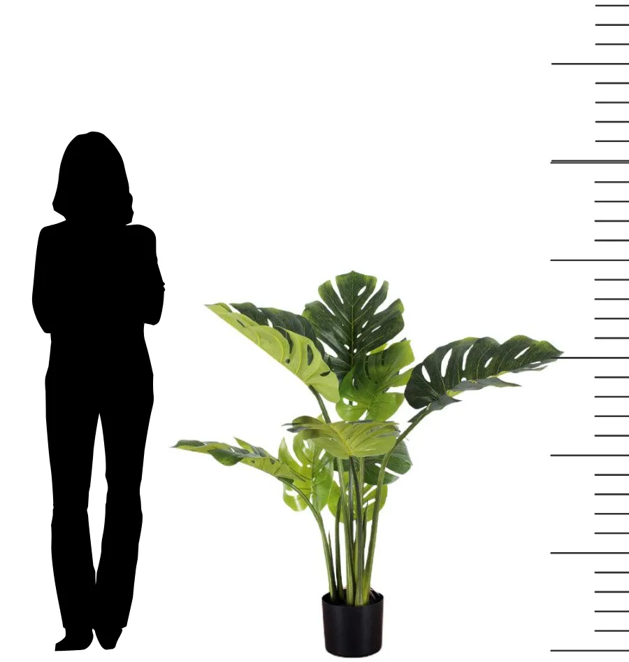Artificial Monstera Plant ( Shine) (4')