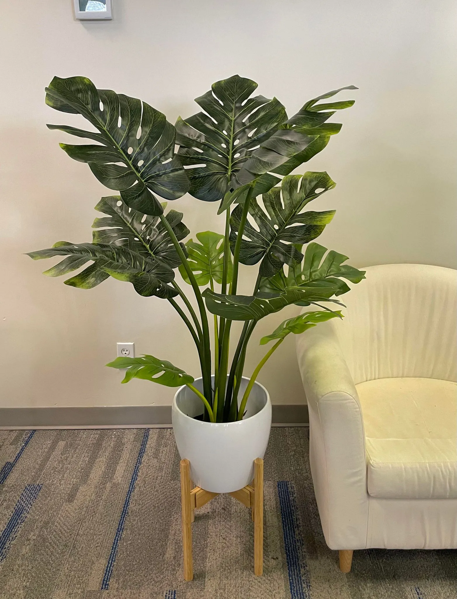 Artificial Monstera Plant ( Shine) (4')