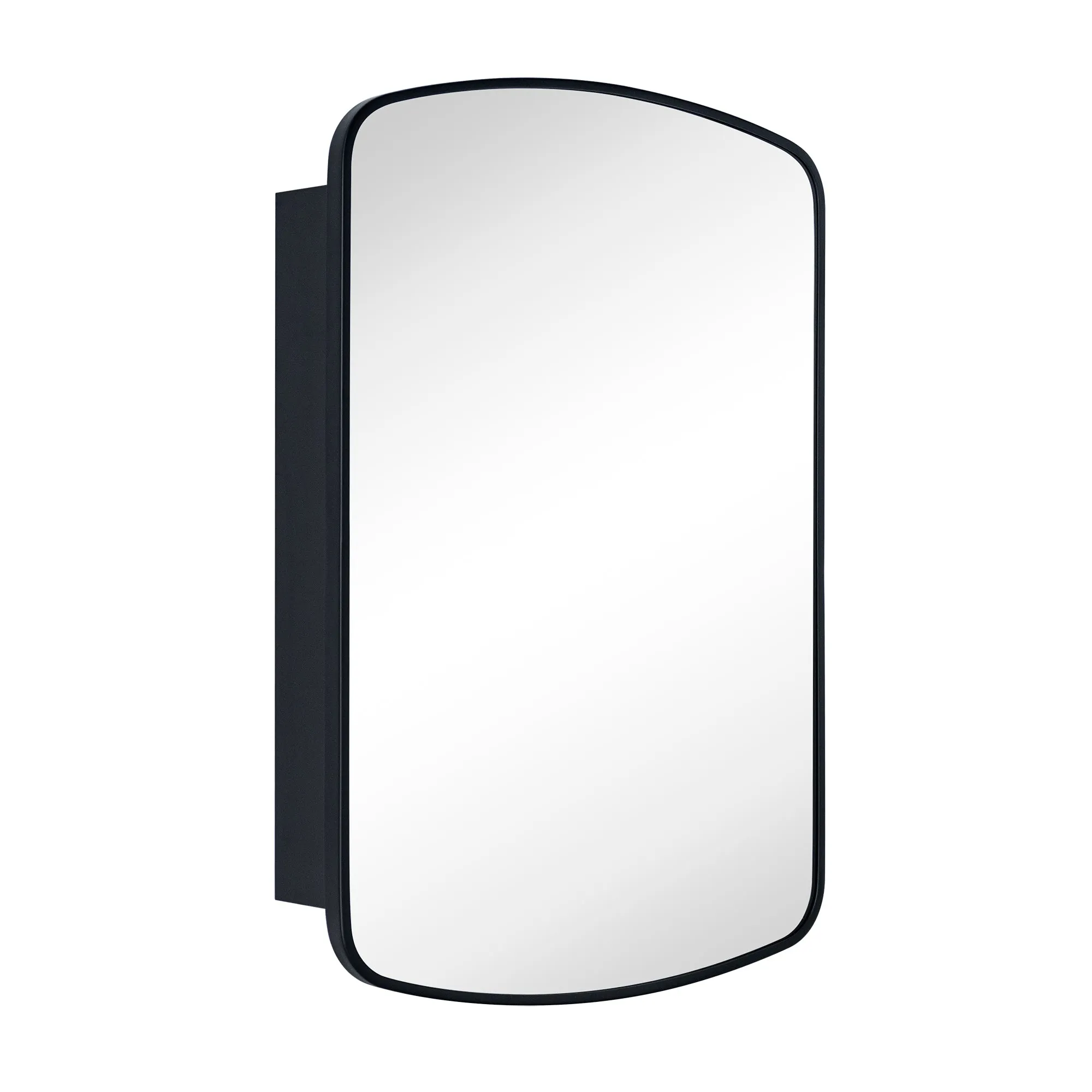 Black Friday Sale Arched Recessed and Surface Mount Metal Framed Bathroom Medicine Cabinet with Mirror