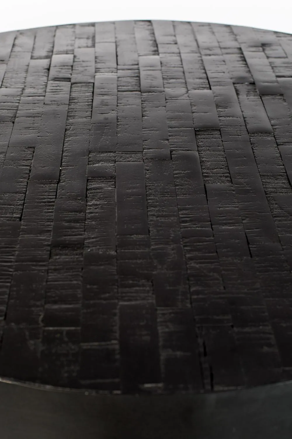 Black Round Teak Bar Table | DF Maze