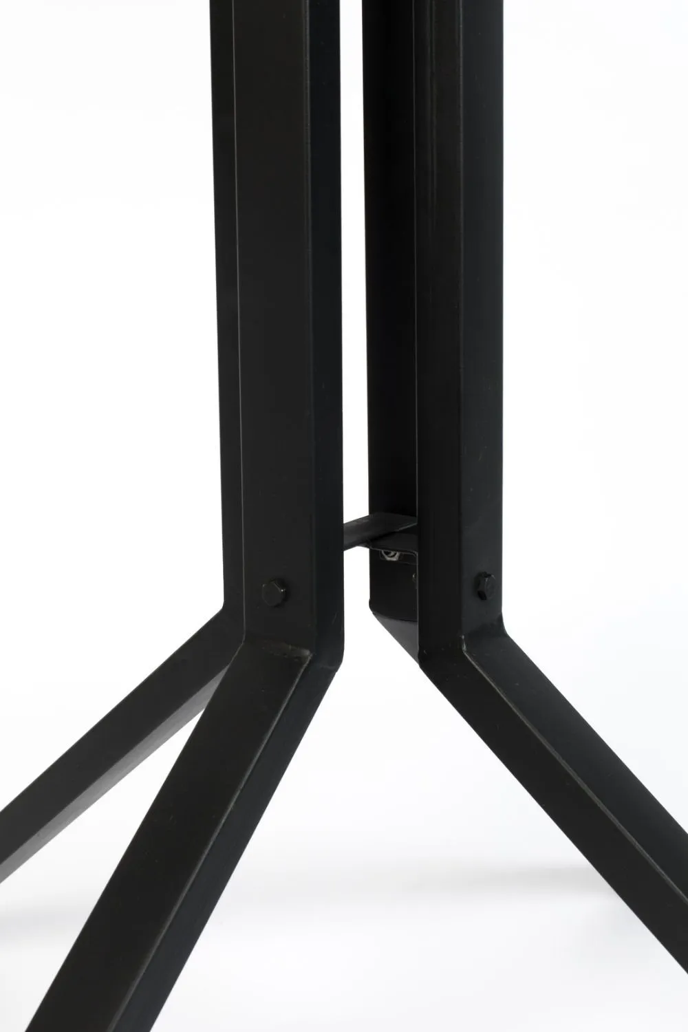 Black Round Teak Bar Table | DF Maze