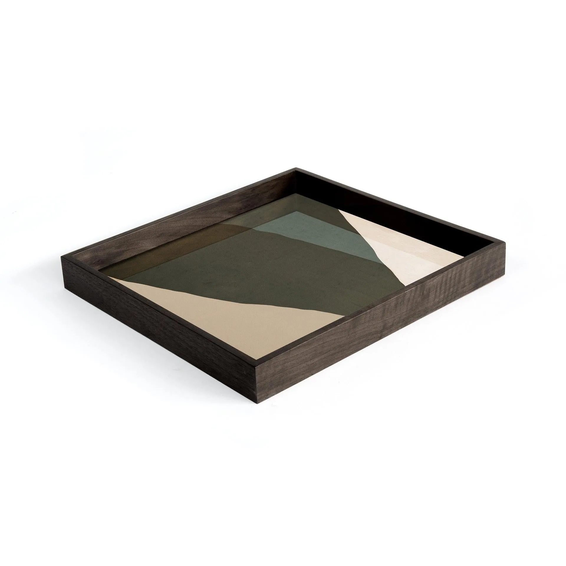 Blue Wabi Sabi Small Square Glass Tray