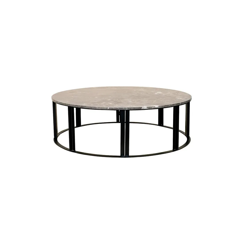 Bowie Marble Coffee Table - Medium Grey