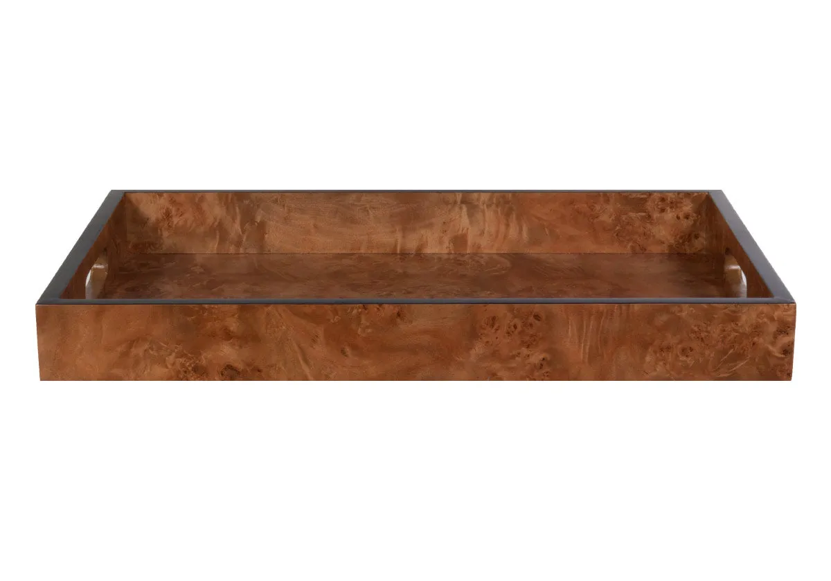BURLED WOOD TRAY | MATTE