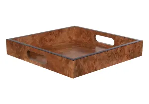 BURLED WOOD TRAY | MATTE