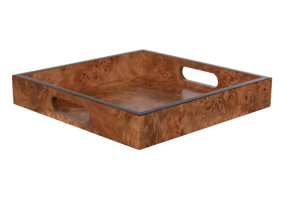 BURLED WOOD TRAY | MATTE