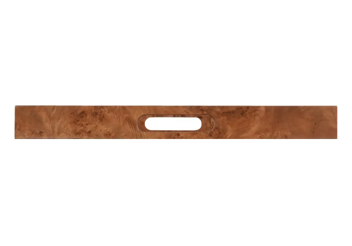 BURLED WOOD TRAY | MATTE