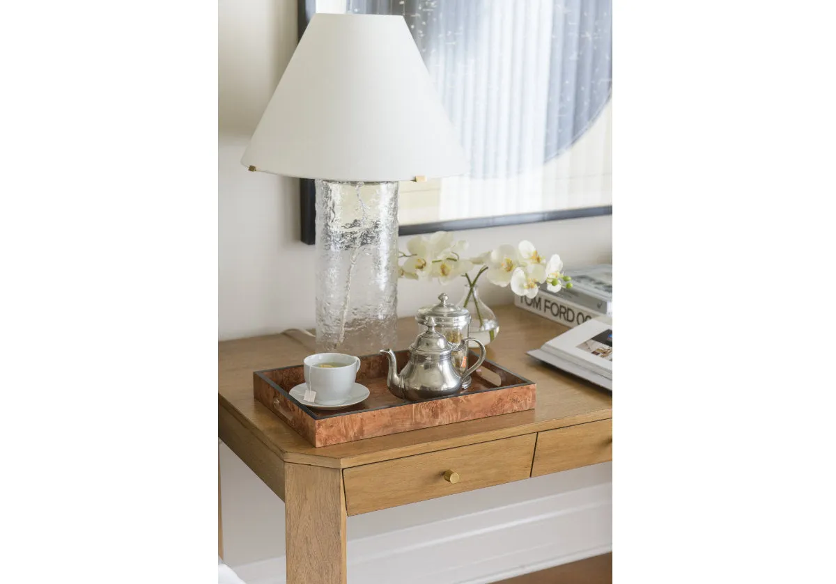 BURLED WOOD TRAY | MATTE