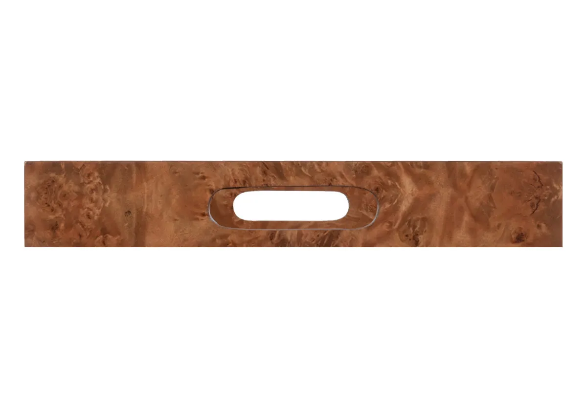 BURLED WOOD TRAY | MATTE