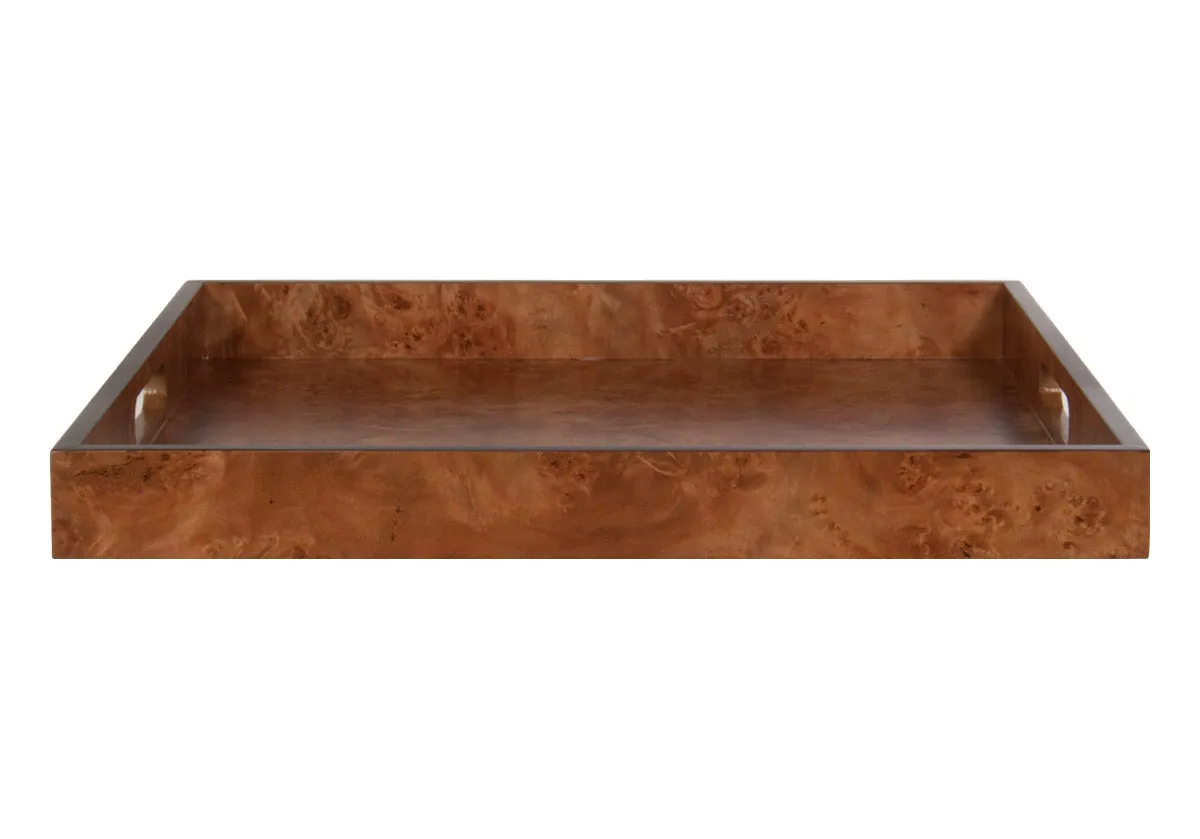 BURLED WOOD TRAY | MATTE