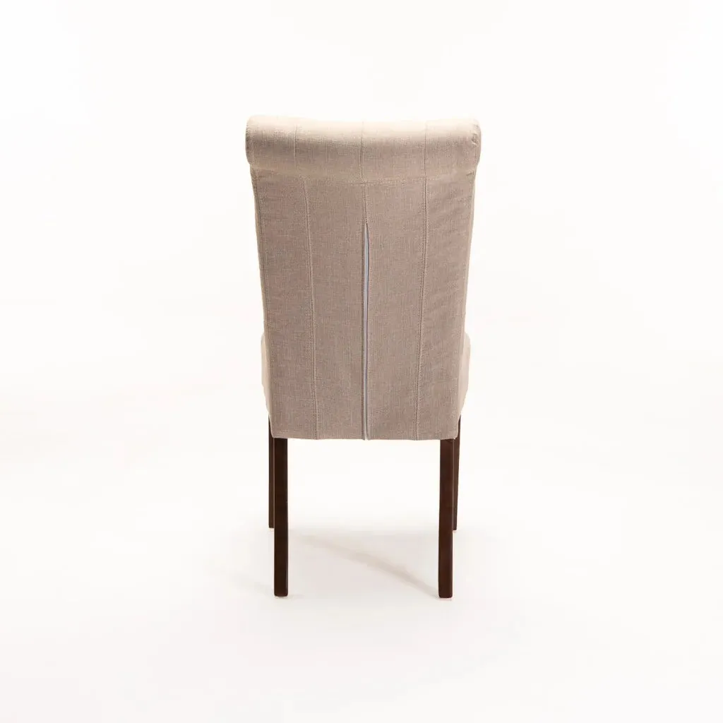 CHESTERFIELD FABRIC DINING CHAIR