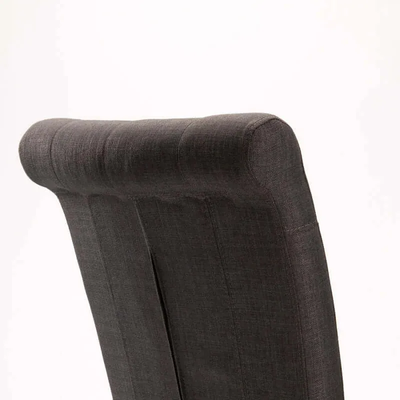 CHESTERFIELD FABRIC DINING CHAIR