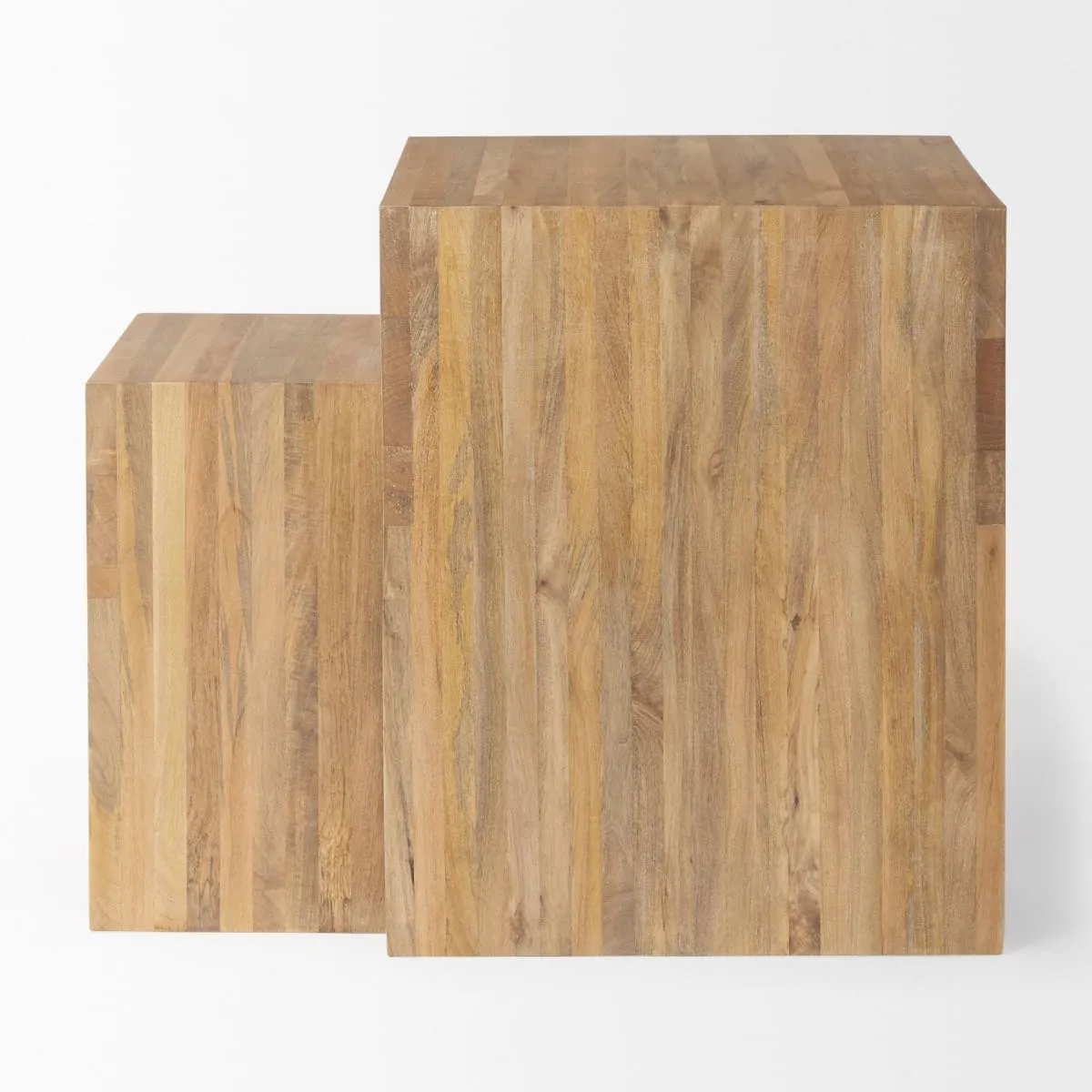 Chloe Accent Table Light Brown Wood