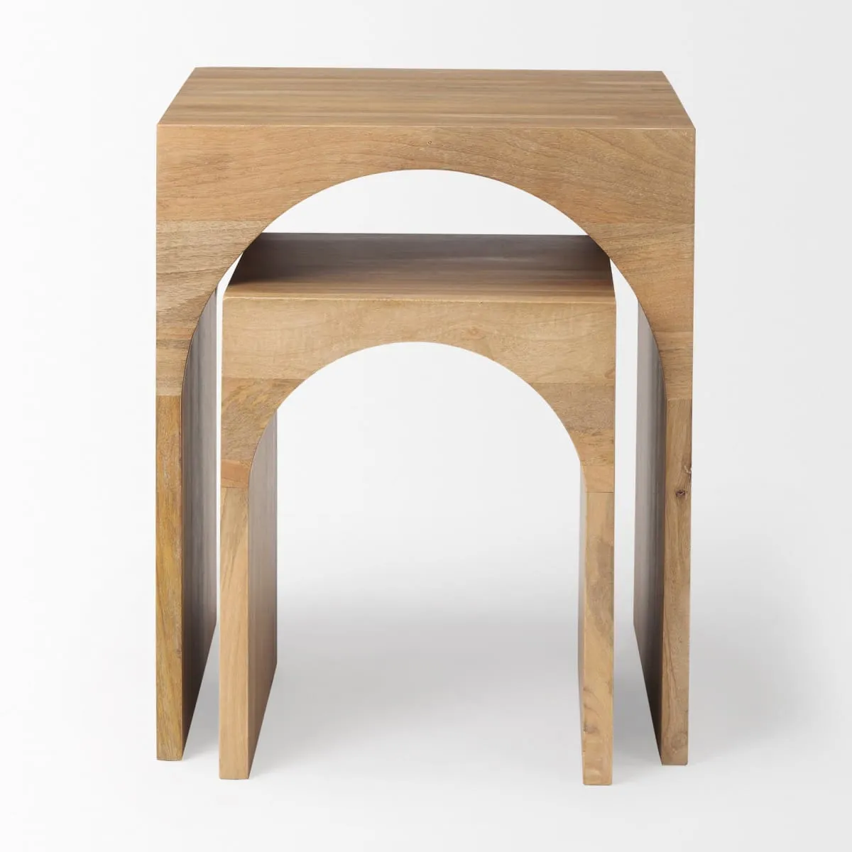 Chloe Accent Table Light Brown Wood