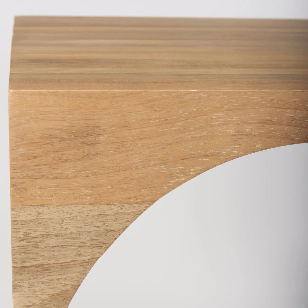 Chloe Accent Table Light Brown Wood
