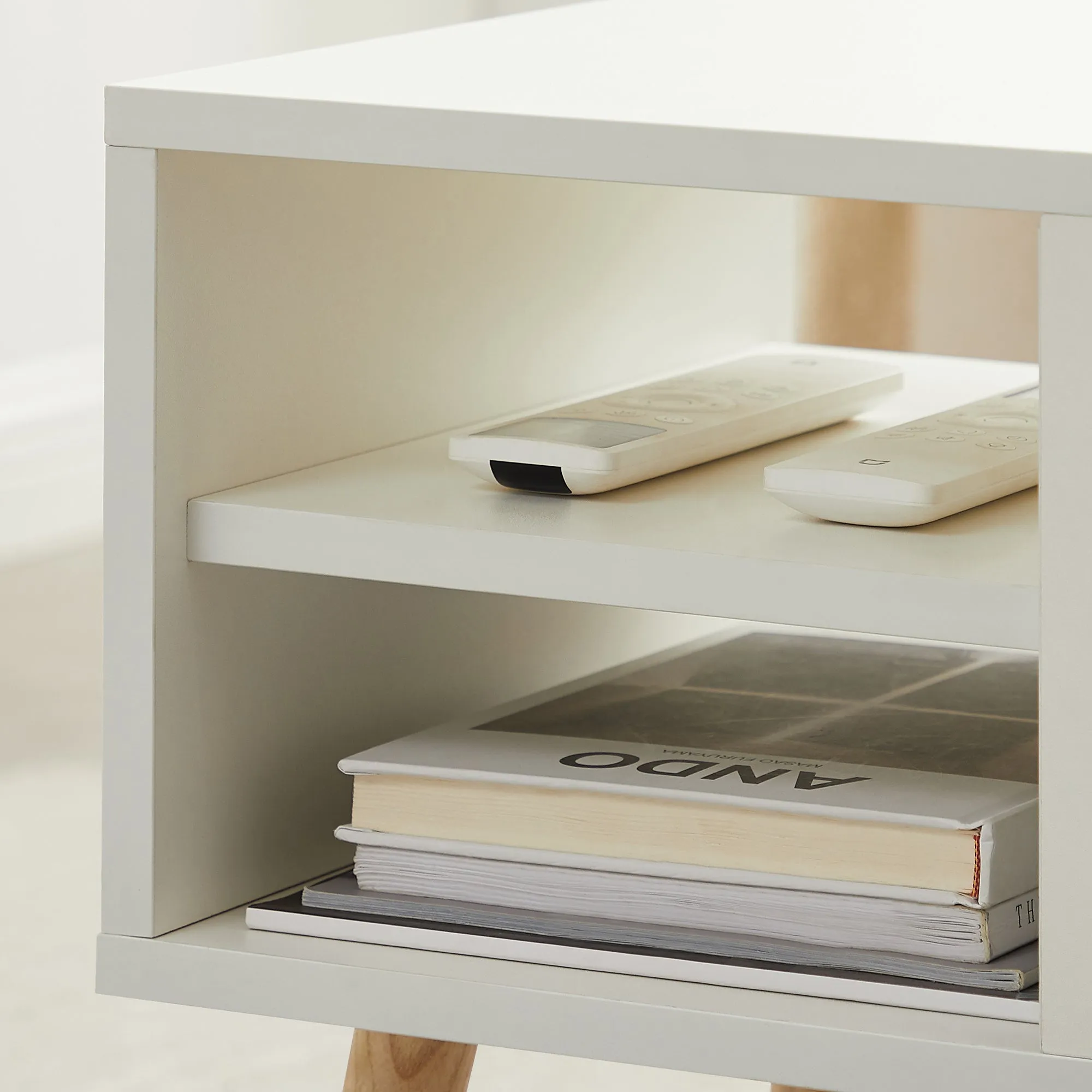 Classic Lift Top Coffee Table, White
