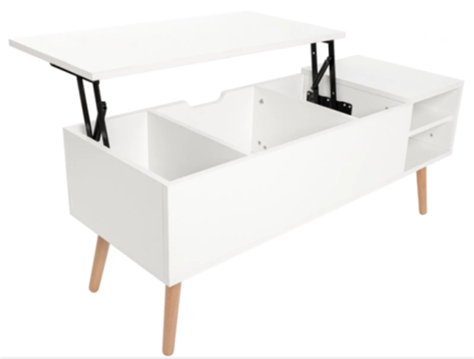 Classic Lift Top Coffee Table, White