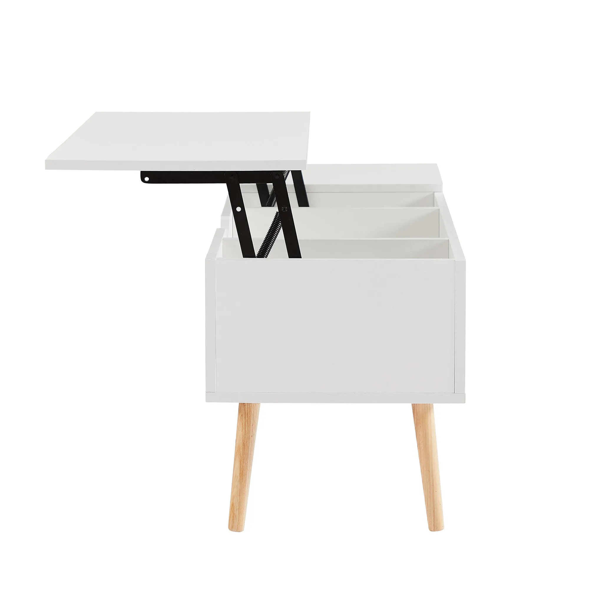 Classic Lift Top Coffee Table, White