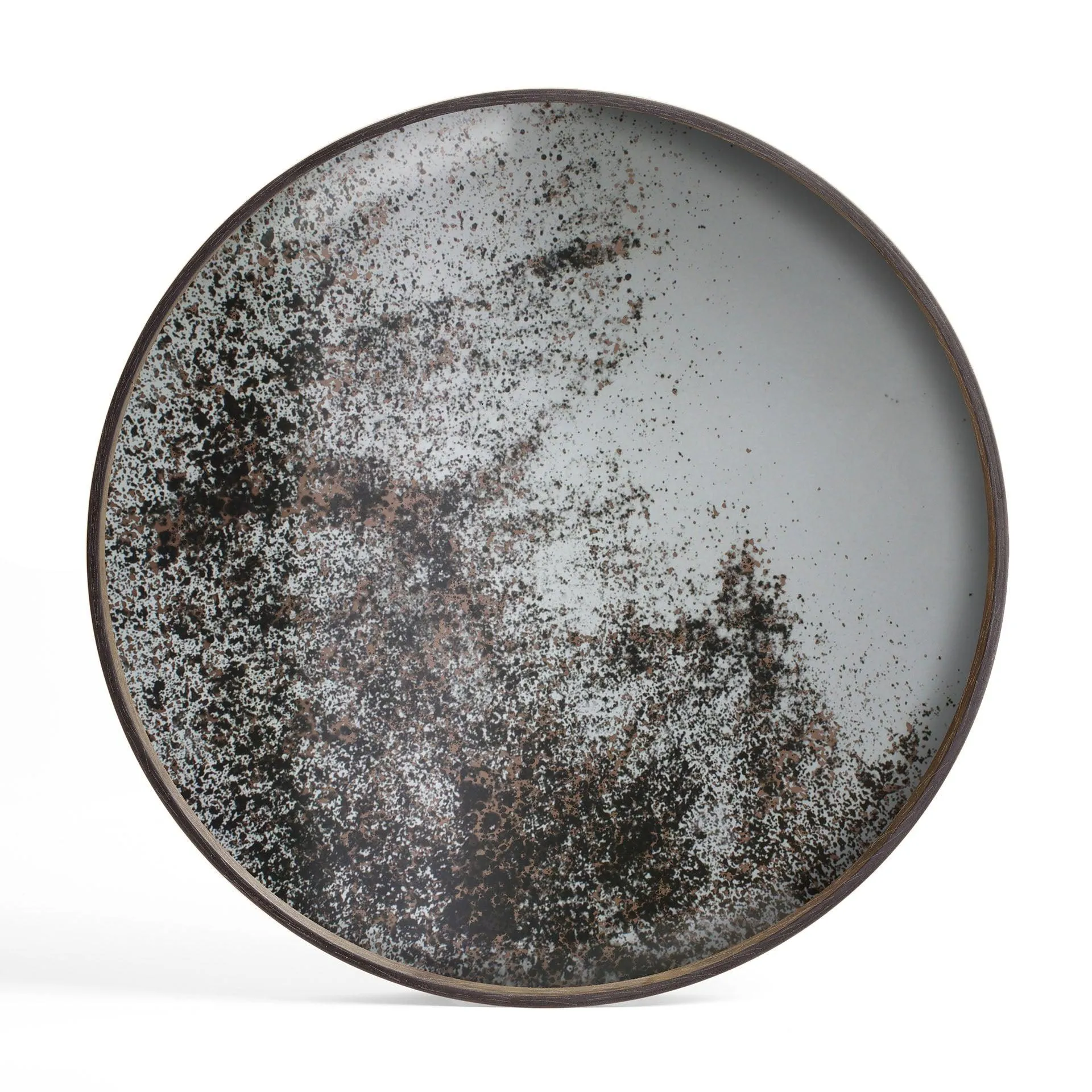 Clear Large Round Mirror Tray