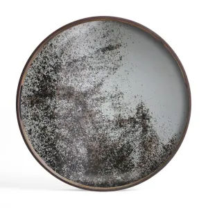 Clear Small Round Mirror Tray