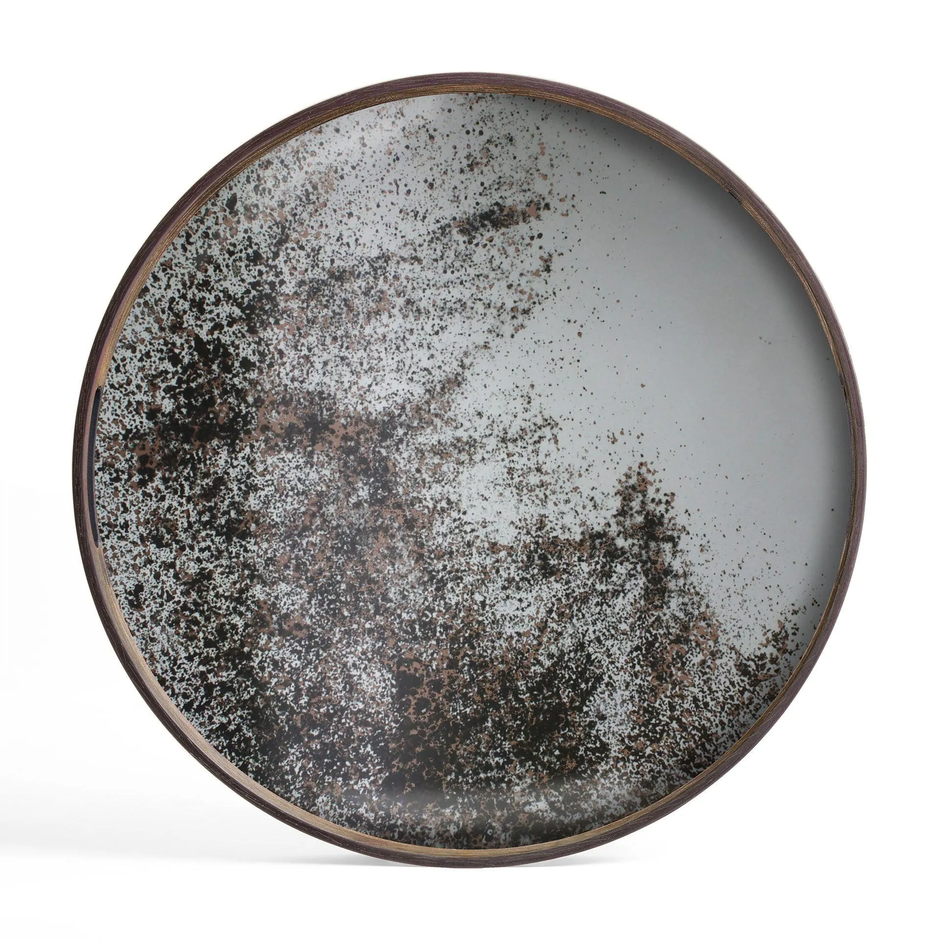 Clear Small Round Mirror Tray