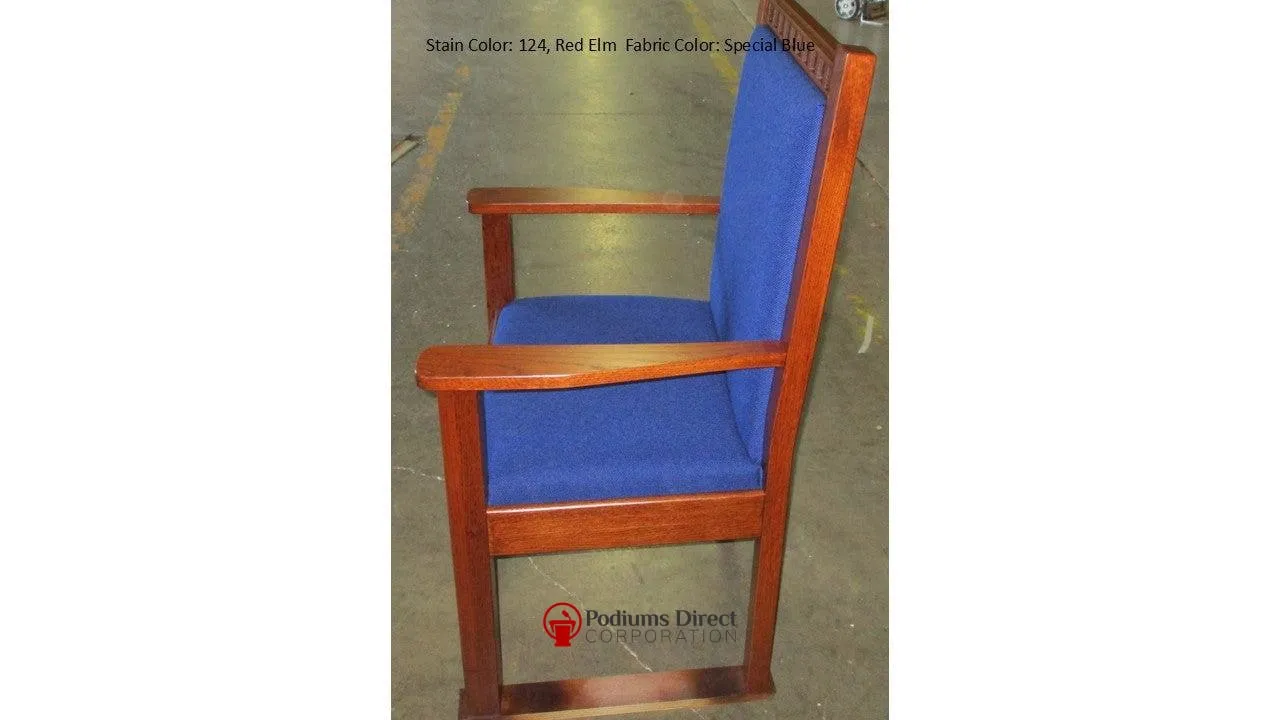 Clergy Church Chair NO 900  Series 44" Height Side Pulpit Chair