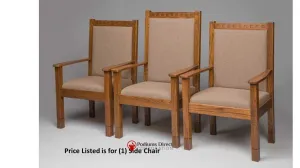 Clergy Church Chair NO 900  Series 44" Height Side Pulpit Chair