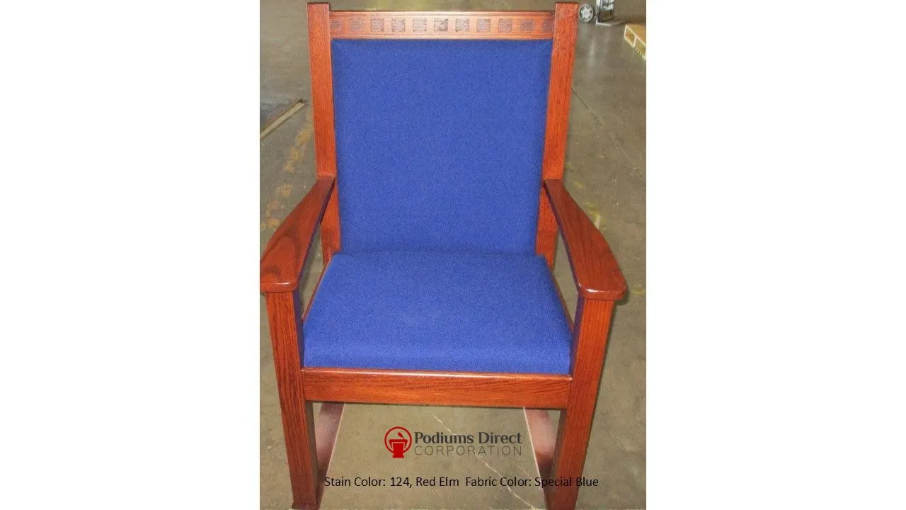Clergy Church Chair NO 900  Series 44" Height Side Pulpit Chair