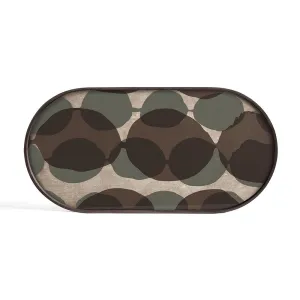 Connected Dots Oblong Glass Tray