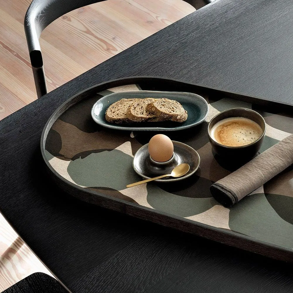 Connected Dots Oblong Glass Tray