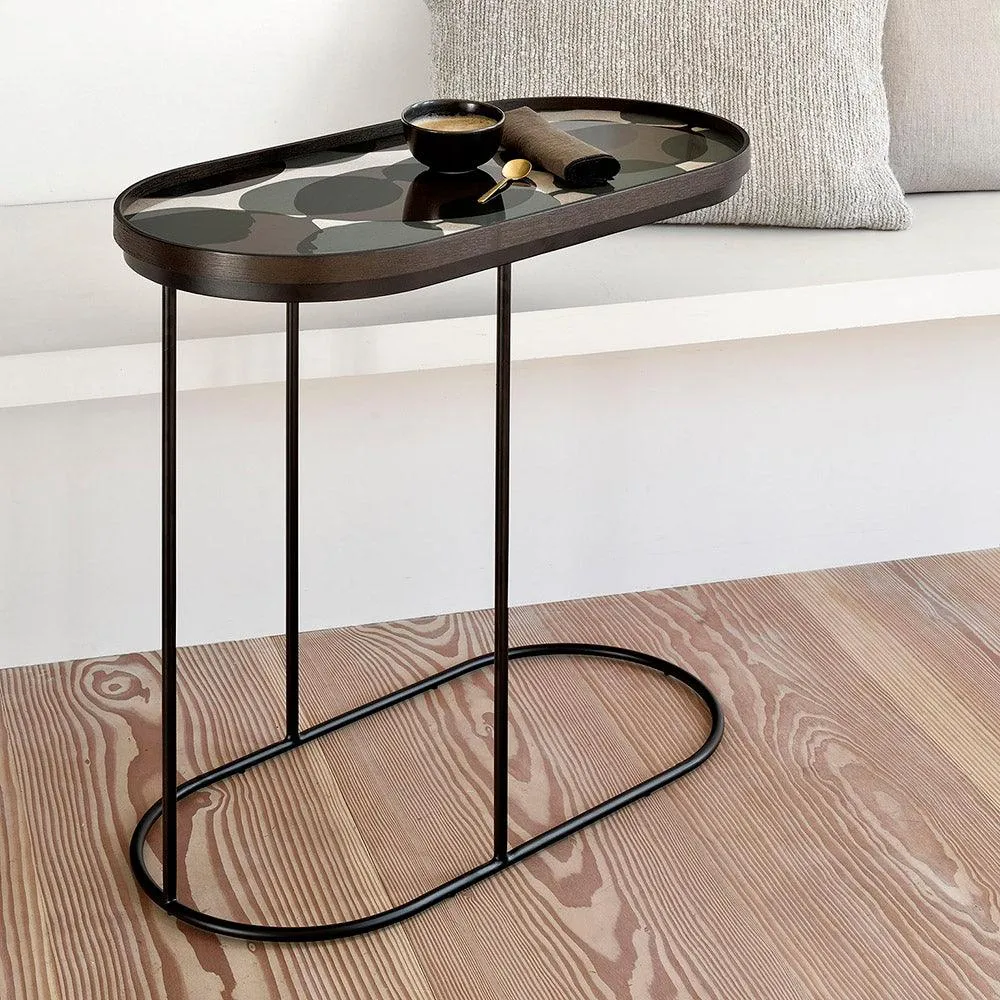 Connected Dots Oblong Glass Tray