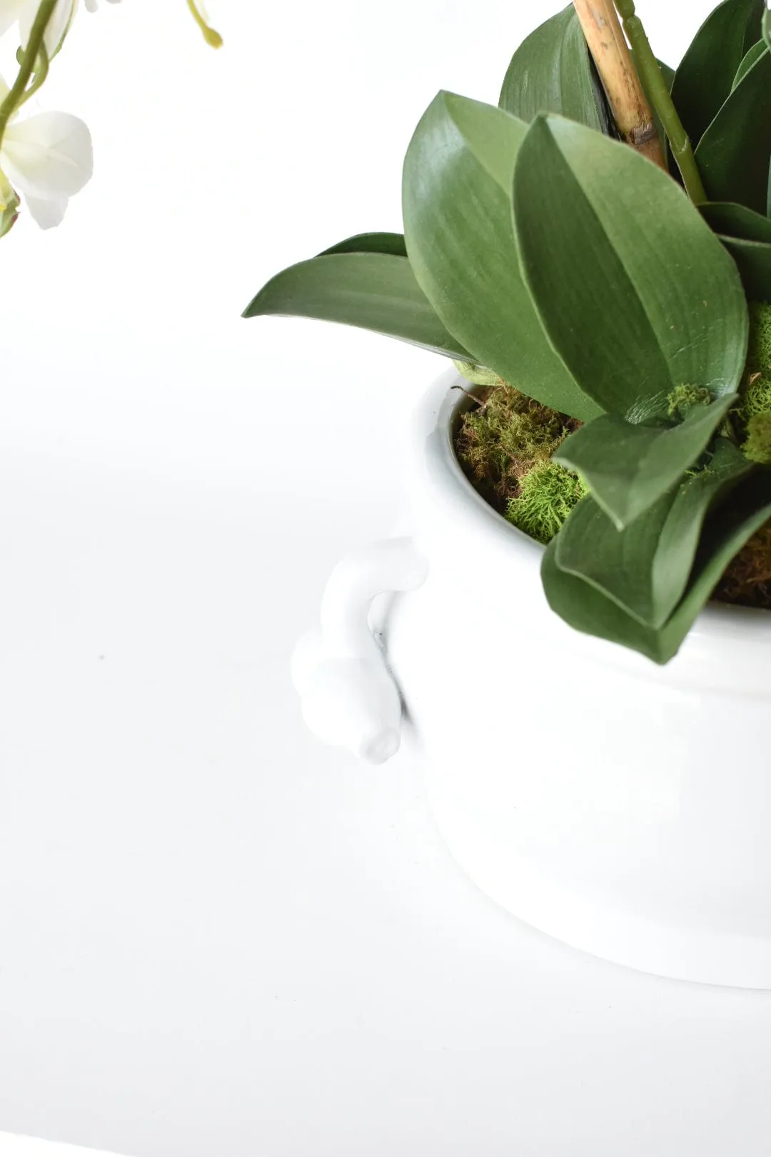 Creamware Oval Cachepot with Pomegranate