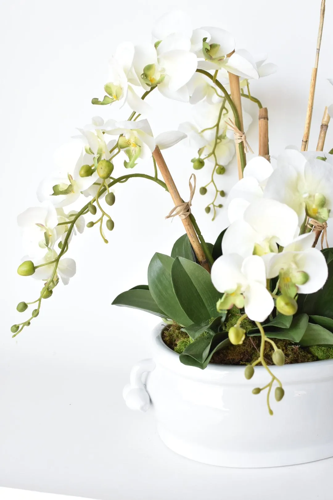 Creamware Oval Cachepot with Pomegranate