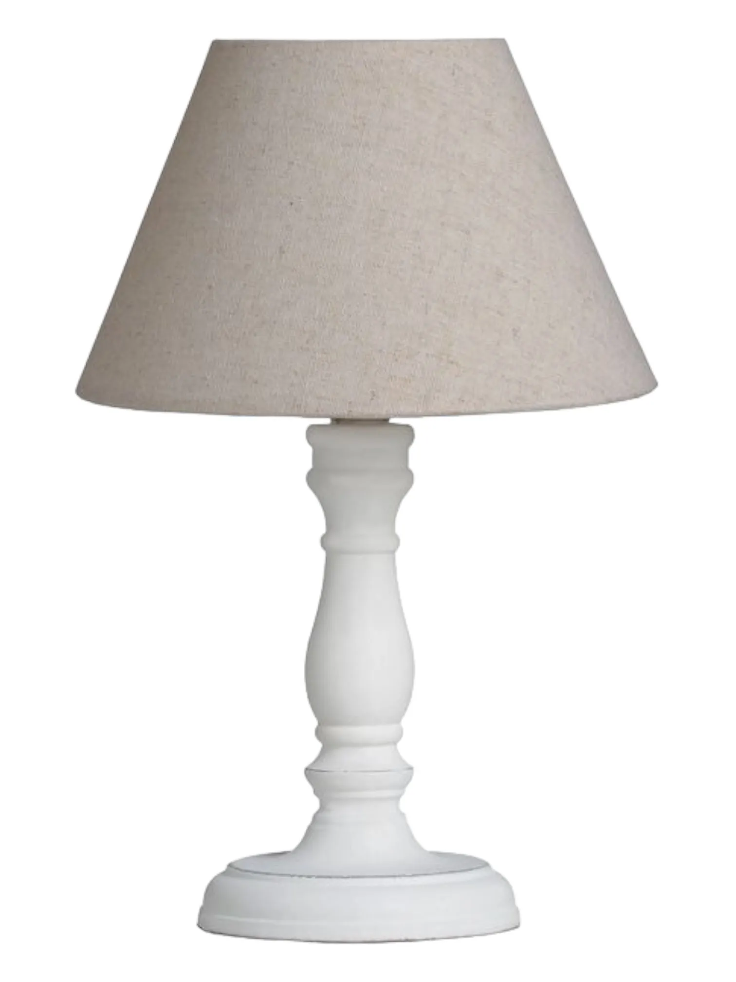 Cyrene Wooden White Table Lamp