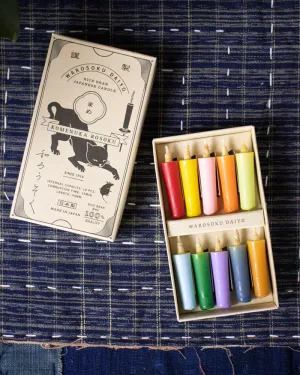 Daiyo Candles, Colorful Rice Wax, Vivid